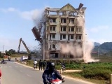 Tòa nhà 7 tầng của trùm ma túy Tàng Keangnam bị phá dỡ