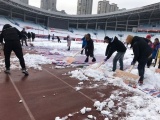Sân thi đấu Thường Châu chạy đua với 'mưa tuyết' trước chung kết U23 Việt Nam