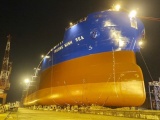 Hải Phòng: Hạ thủy thành công tàu hàng 56.200 tấn