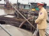 Quảng Ninh: Phát hiện 2 vụ khai thác cát trái phép trên sông Đá Vách