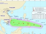 Xuất hiện bão Sanba giật cấp 12 gần biển Đông