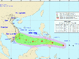 Tin mới nhất về bão Sanba: Sức gió mạnh nhất giật cấp 11 tiến vào biển Đông