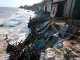 Bình Thuận: Hàng trăm ngôi nhà có nguy cơ bị biển cuốn trôi