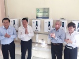27 trường học tại Long An được trang bị hàng trăm máy lọc nước mới