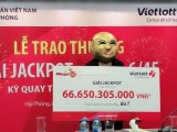Nữ khách hàng ở Quảng Ninh lĩnh thưởng giải Jackpot 66,6 tỷ đồng