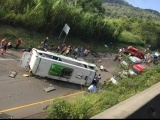Colombia: Xe buýt chở đội bóng rổ bị lật, ít nhất 13 người thiệt mạng