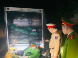 Thanh Hóa: Bắt vụ vận chuyển 1,7 tấn bì lợn từ tỉnh Nam Định về Thanh Hóa 