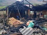 Điện Biên: Chồng mua xăng về đốt nhà, vợ tử vong