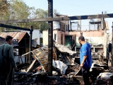 An Giang: Hỏa hoạn lớn gây thiệt hại 9 căn nhà