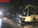 Thanh Hóa: Xe khách tông xe tải trong đêm, nhiều người thương vong