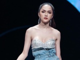 Hoa hậu Hương Giang sải bước đầy quyến rũ trong BST Xuân - hè 2019 