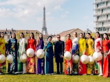 Áo dài Việt khoe sắc trên quảng trường UNESCO của Pháp