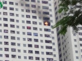 Cháy tại chung cư Linh Đàm, cư dân hoảng loạn tháo chạy