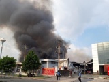 Bình Dương: Cháy lớn tại Khu công nghiệp Mỹ Phước 2