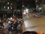 Hà Nội: Ôtô tông hàng loạt xe máy dừng đèn đỏ, 2 người bị thương
