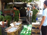 Đà Nẵng: Bắt quả tang 2 đối tượng vận chuyển hàng nghìn bao thuốc lá lậu