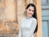 Hoa hậu Halita Trần 'gây thương nhớ' trong tà áo dài trắng tại quê nhà Nam Định