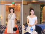 Người mẫu Hồng Quế rạng rỡ trong sự kiện khai trương của Nữ hoàng duyên dáng Trần Thiên Lý 