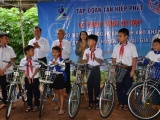 Tân Hiệp Phát trao tặng 50 chiếc xe đạp cho học sinh nghèo tỉnh Gia Lai