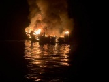 Cháy tàu tại Mỹ: Ít nhất 25 người thiệt mạng, nhiều người mất tích