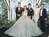 Vợ chồng Khánh Thi sóng đôi dự đám cưới ‘ái nữ’ đại gia Minh Nhựa