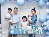 Một tháng sau sinh con thứ ba, Ngọc Hiền giảm được 12kg