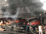 Thanh Hóa: Chợ Còng tạm bị bà hỏa thiêu rụi trong đêm