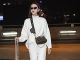 Á hậu Hà Thu gây chú ý tại sân bay với set trang phục trên 100 triệu
