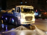 Hà Nội triển khai lại hoạt động rửa mặt đường vào ban đêm