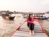Á hậu Kim Duyên khám phá bến Ninh Kiều, ẩm thực chợ đêm ngày trở về thăm quê