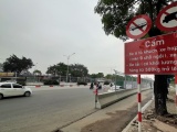 Hà Nội: Bắt đầu cấm đường tại khu vực thi công đường đua F1