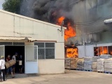 Bình Dương: Cháy lớn ở Công ty sản xuất gốm sứ