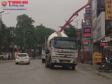 Thanh Hóa: Xe bê tông Quang Phát ngang nhiên chắn Quốc lộ làm “sân nhà mình”