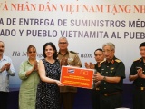 Việt Nam trao tặng 3 tấn vật tư y tế chống Covid-19 cho Cuba