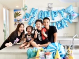  Vợ chồng Khánh Thi làm sinh nhật 5 tuổi hoành tráng cho con