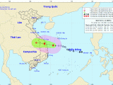 Tin bão số 6: Gió giật cấp 10, hướng vào Quảng Nam - Bình Định