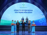 Tập đoàn xây dựng Hoà Bình 7 năm liên tiếp đạt Thương hiệu Quốc gia Việt Nam
