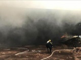 Bình Phước: Cháy rụi 300 m2 kho chứa mùn cưa