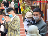 Thái Nguyên: Dòng người tấp nập đi lễ đầu năm tại chùa Phù Liễn