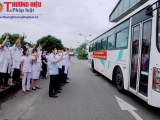 52 bác sĩ, điều dưỡng và KTV của Nghệ An lên đường chi viện Hà Tĩnh chống dịch COVID-19
