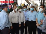 Lãnh đạo tỉnh Hà Tĩnh kiểm tra công tác phòng, chống dịch bệnh Covid-19 tại Formosa và Nhiệt điện Vũng Áng 1