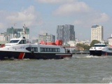 Hai tàu thủy cao tốc chở hàng hóa thiết yếu từ Tiền Giang về TPHCM