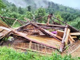 Yên Bái: 1 người bị thương nhẹ, 534 ngôi nhà dân bị thiệt hại do dông lốc