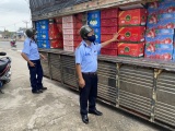 Tiền Giang: Phát hiện 3,5 tấn trái cây Trung Quốc vi phạm nhãn mác