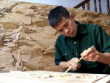 Độc đáo nghề làm tranh ghép gỗ