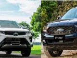 Ford Everest bám đuổi Toyota Fortuner trong phân khúc SUV 7 chỗ