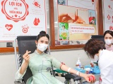 Ngọc Hân lần thứ 9 hiến máu, ủng hộ chương trình 'Chủ nhật Đỏ'