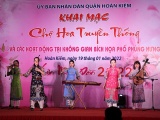 Hà Nội: Khai mạc chợ hoa truyền thống Hàng Lược và không gian bích họa phố Phùng Hưng