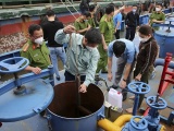 Phát hiện 1 triệu lít xăng E5 không rõ nguồn gốc trên cảng biển Cửa Lò - Nghệ An