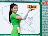 Đại sứ Vashna Thiên Kim chinh phục cự ly 21km tại Giải Marathon quốc tế Vietcombank Mekong Delta Hậu Giang 